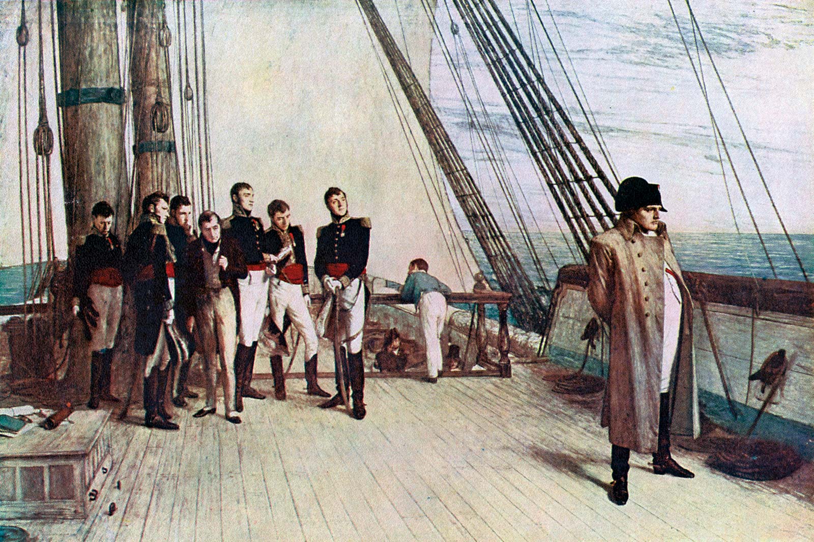 Napoleon à bord du HMS Bellerophon