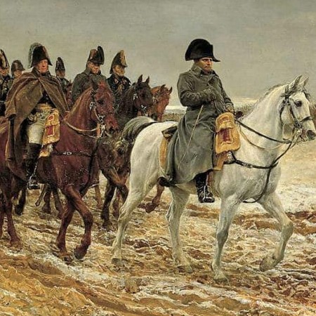Ernest Meissonnier, 1814, la Campagne de France. Huile sur toile peinte entre 1860 et 1864 conservée au musée d'Orsay.