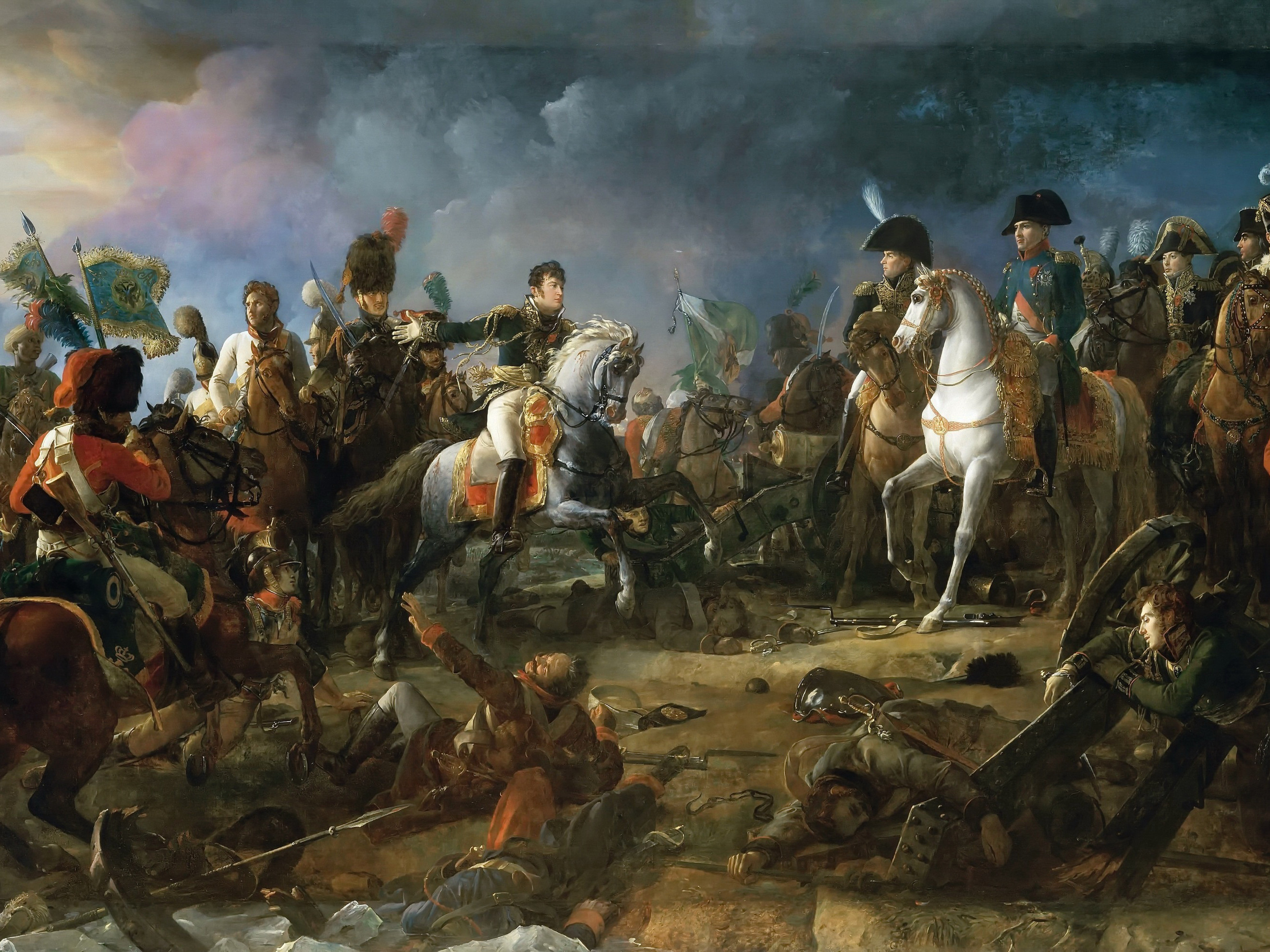 François Gérard, The battle of Austerlitz on December 2nd, 1815. Oil on canvas preserved at the Musée de Trianon.