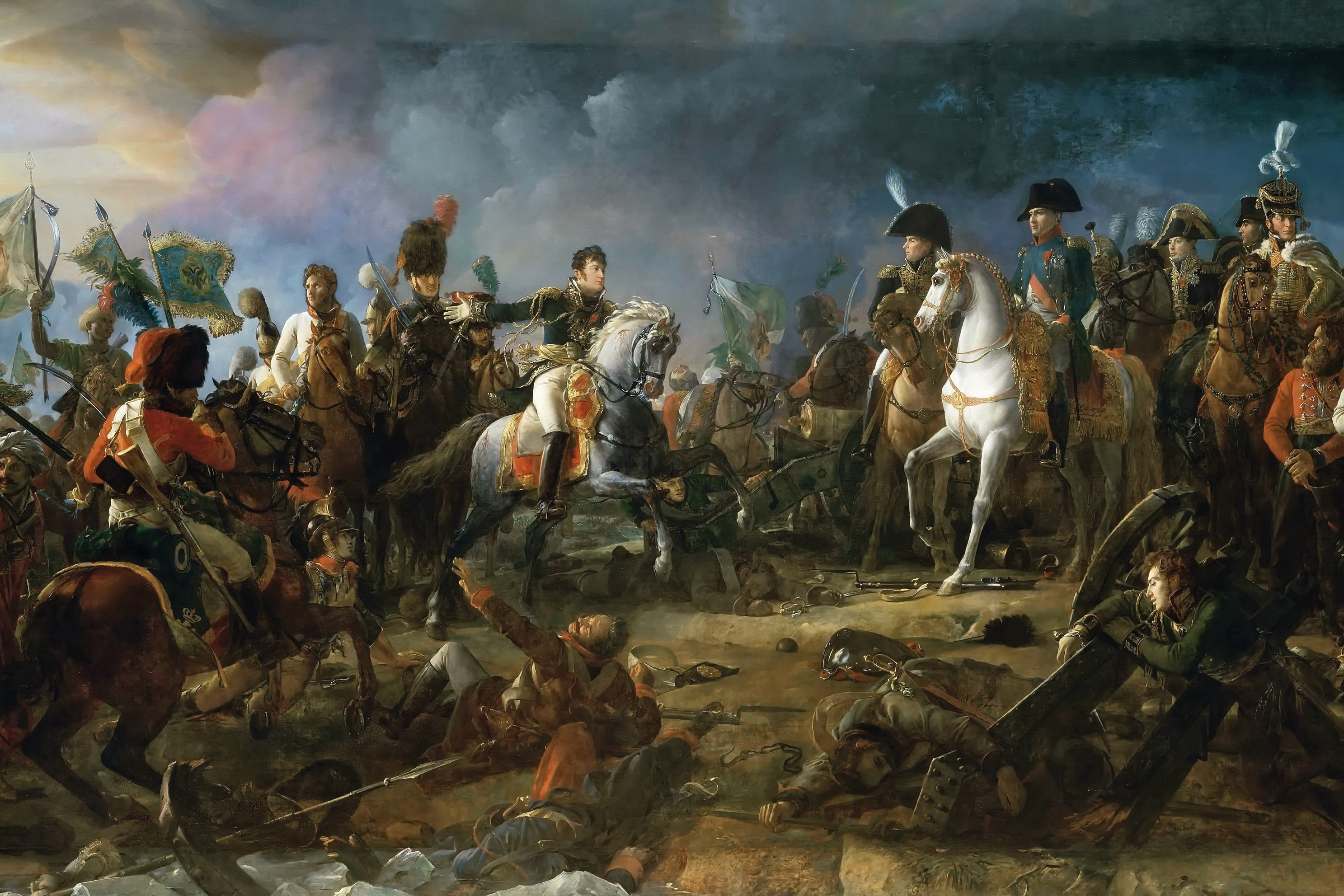 François Gérard, The battle of Austerlitz on December 2nd, 1815. Oil on canvas preserved at the Musée de Trianon.